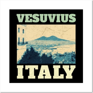 Vesuvius Italy - Retro Vintage Posters and Art